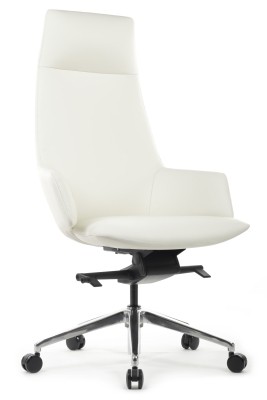 Кресло для руководителя Riva Design Chair Spell А1719 белая кожа